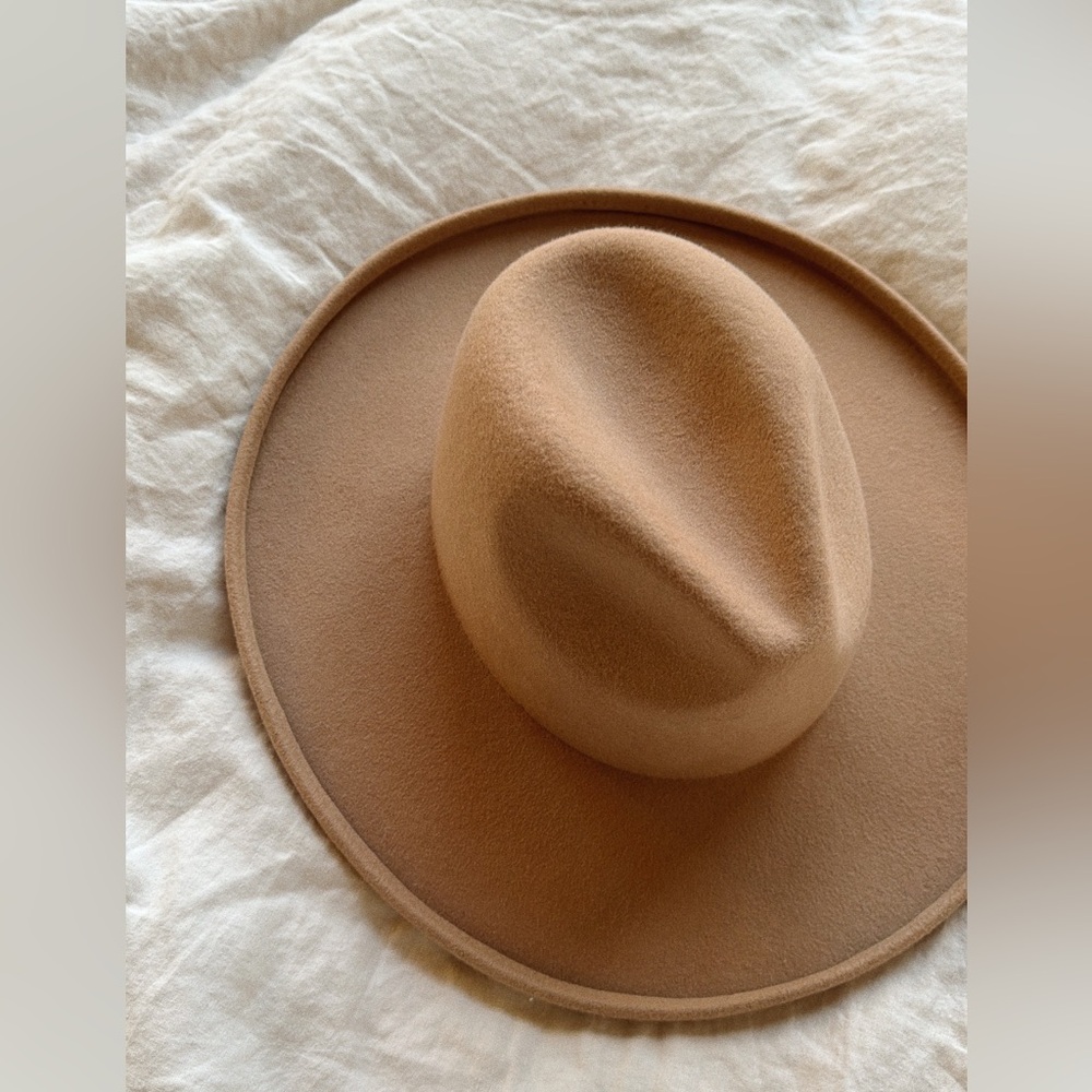 Gigi Pip Maude Pencil Brim Hat - Tan, size M/L 59cm - Picture 5 of 6